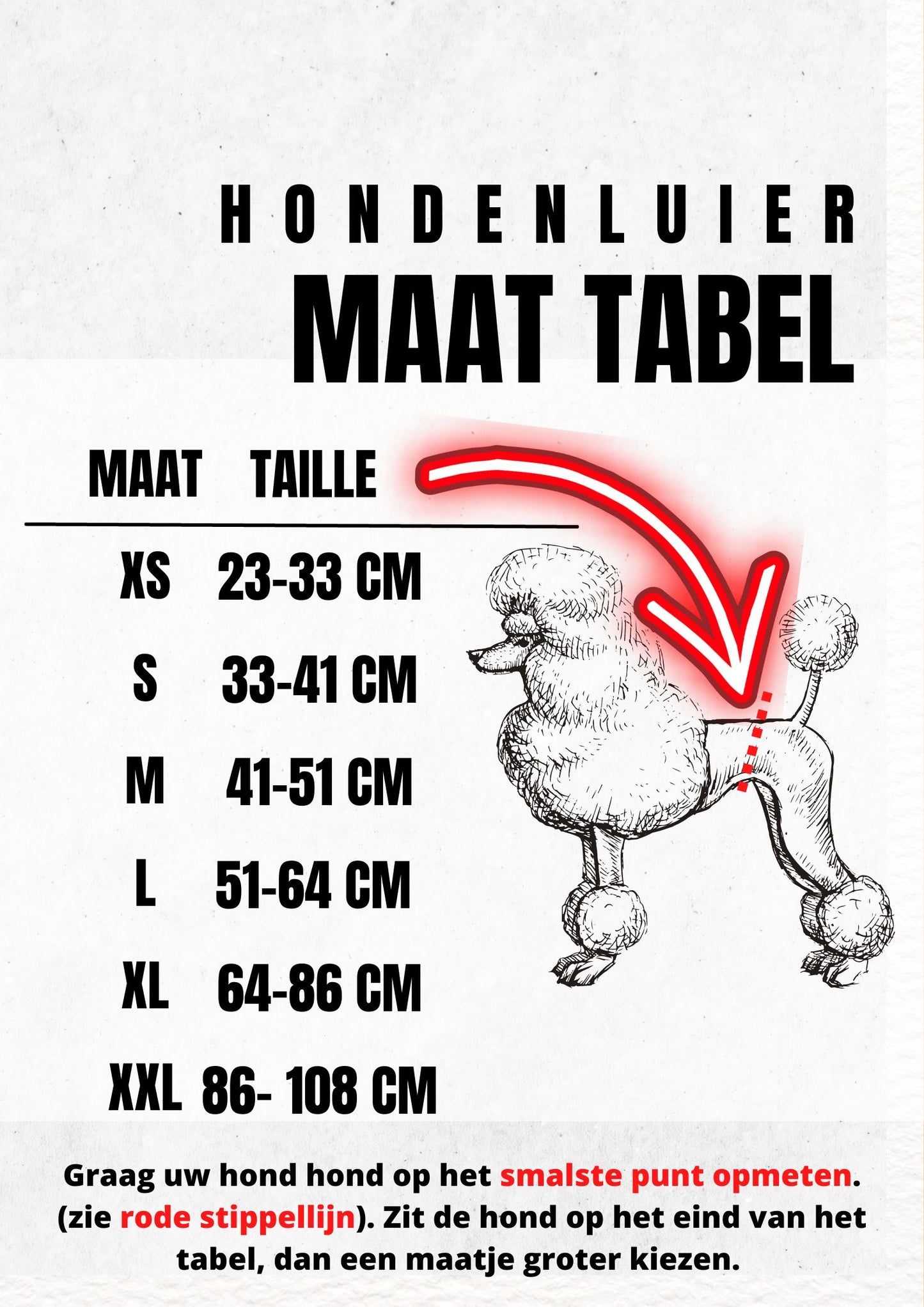 Hondenluier Zwart