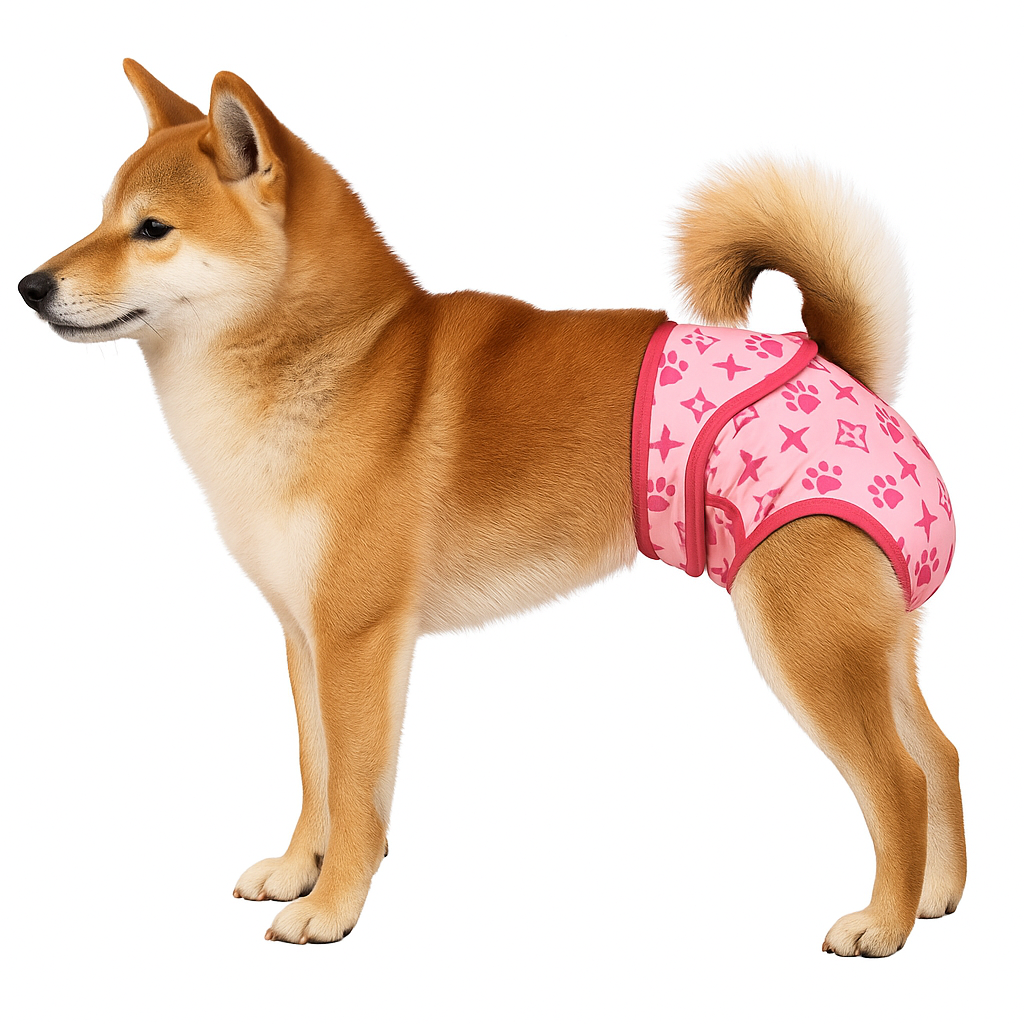 Loopsheidbroekje Monogram roze