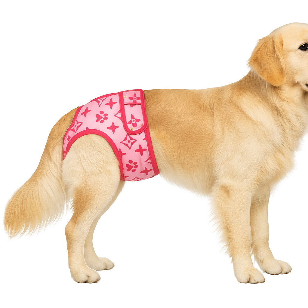 Loopsheidbroekje Monogram roze