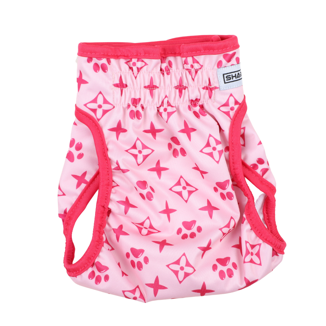 Loopsheidbroekje Monogram roze
