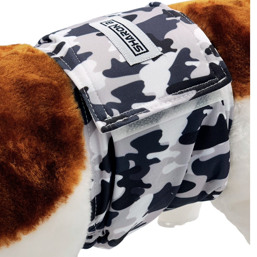 Hondenluier Camo grijs