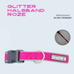 Reflecterende glitter halsband - Roze