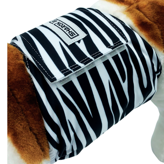 Dog diaper Zebra