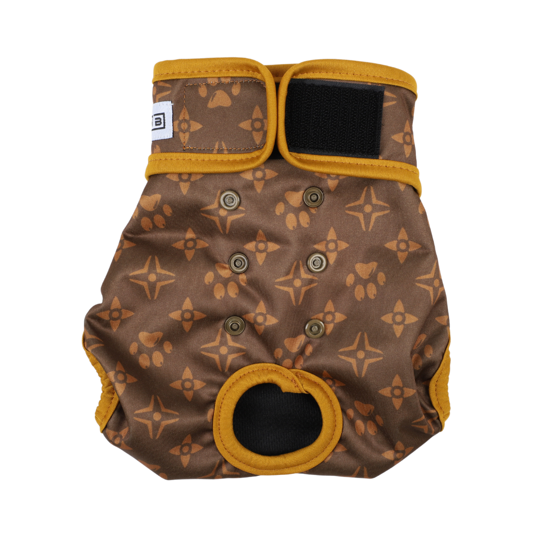 Loopsheidbroekje Monogram Bruin