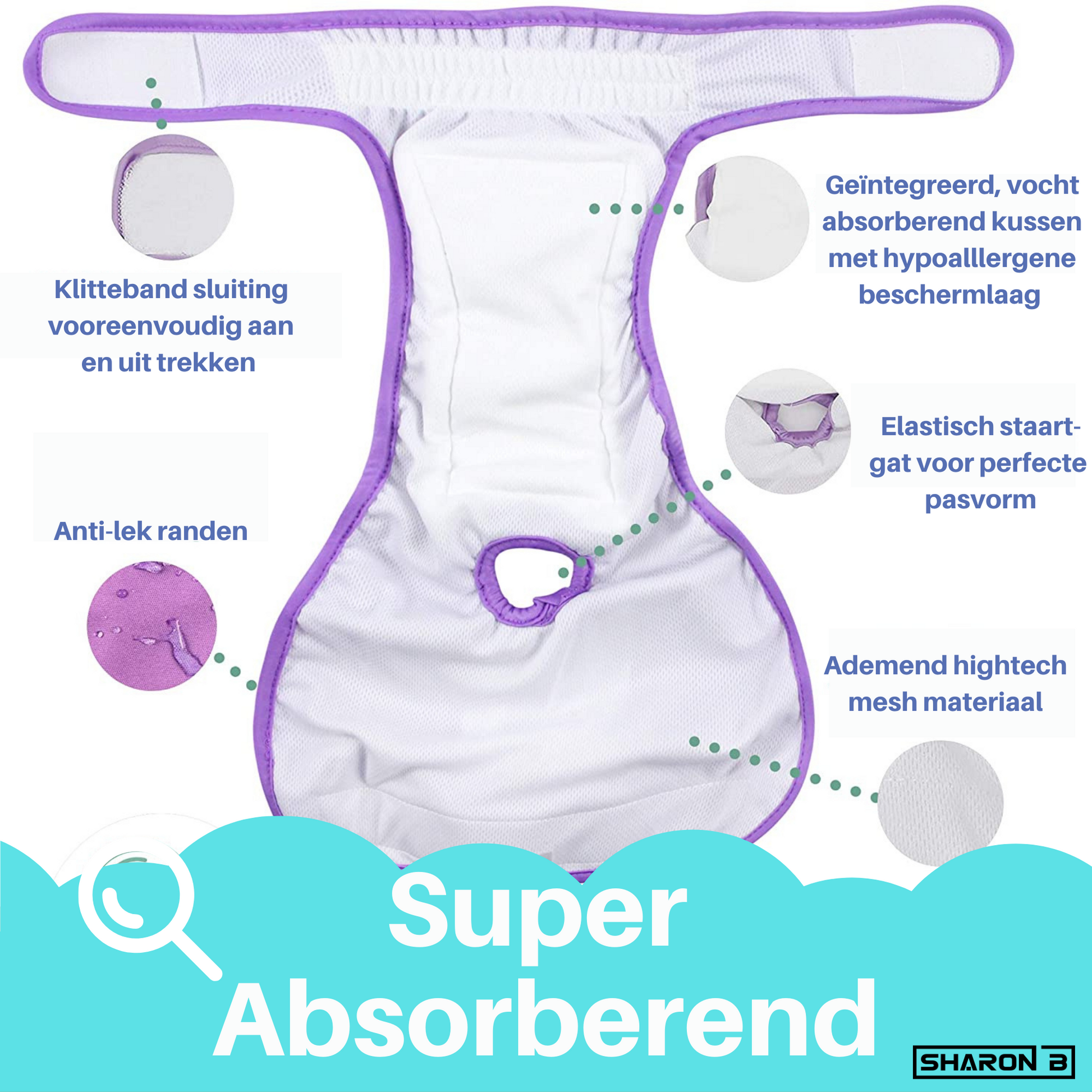 Loopsheidbroekje  Licht Roze - sharonbdesignnl