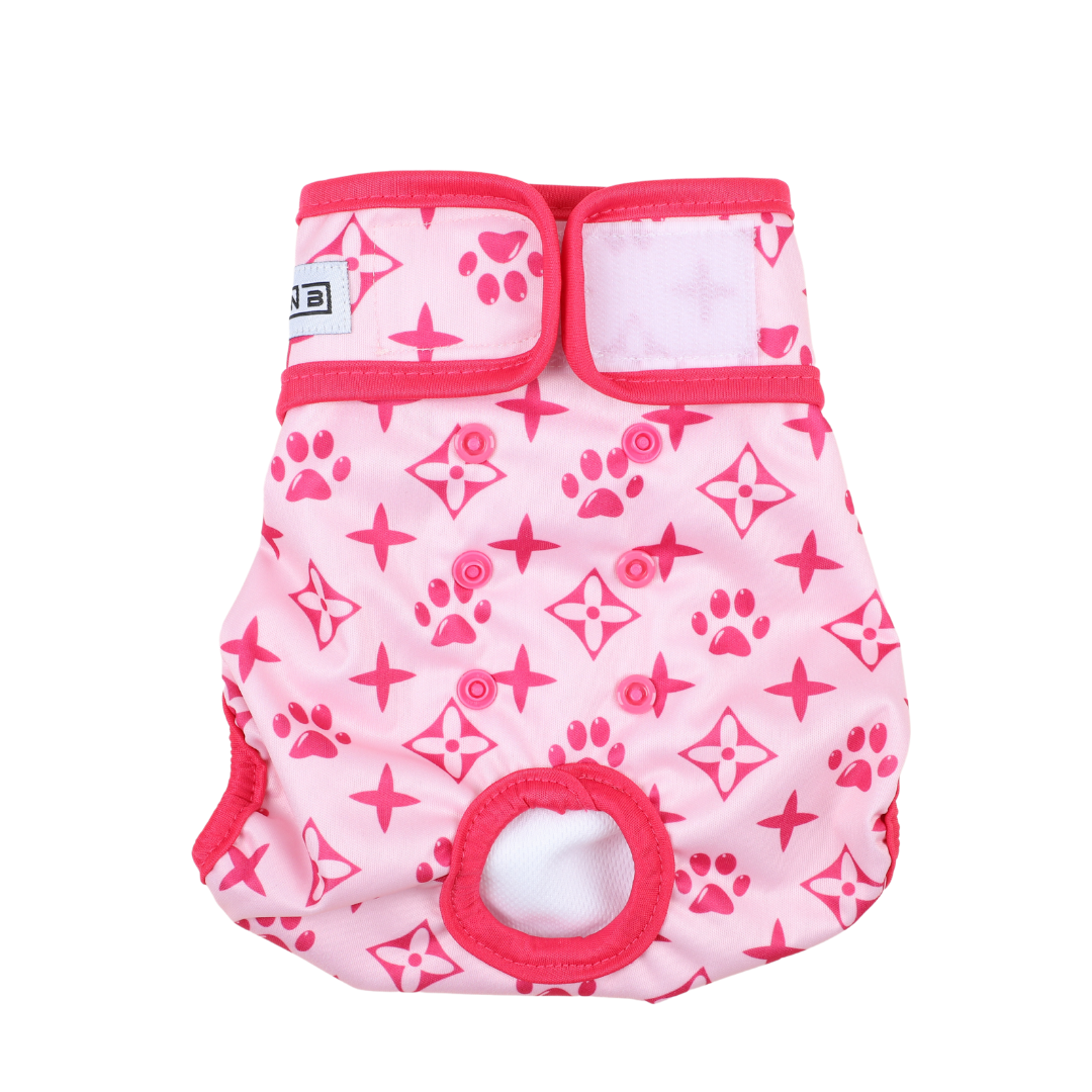 Loopsheidbroekje Monogram roze