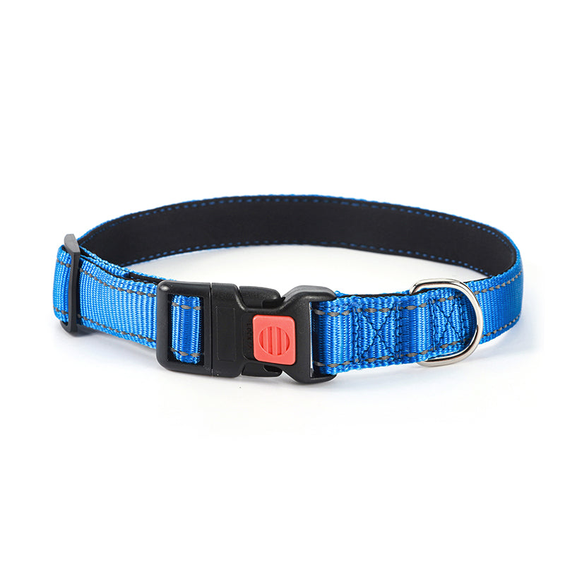 Halsband met veiligheidssluiting - Donker blauw - sharonbdesignnl
